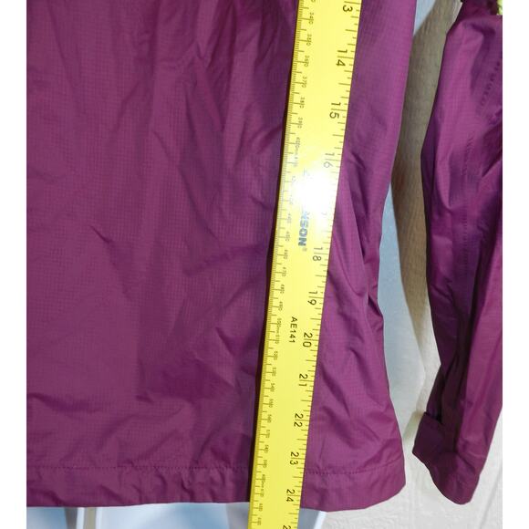 Women's North Face Petite Hooded Rain Jacket Size S Purple - Picture 10 of 12